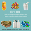 Agente detergente halal que retiene la humedad con ácido cítrico